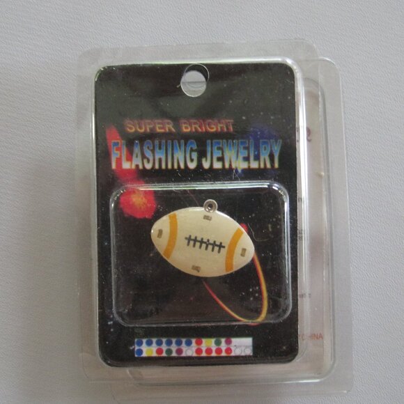 Football Pin Magnetic Body Light Super Bright Flashing Jewelry Lot of 4 - Picture 3 of 5